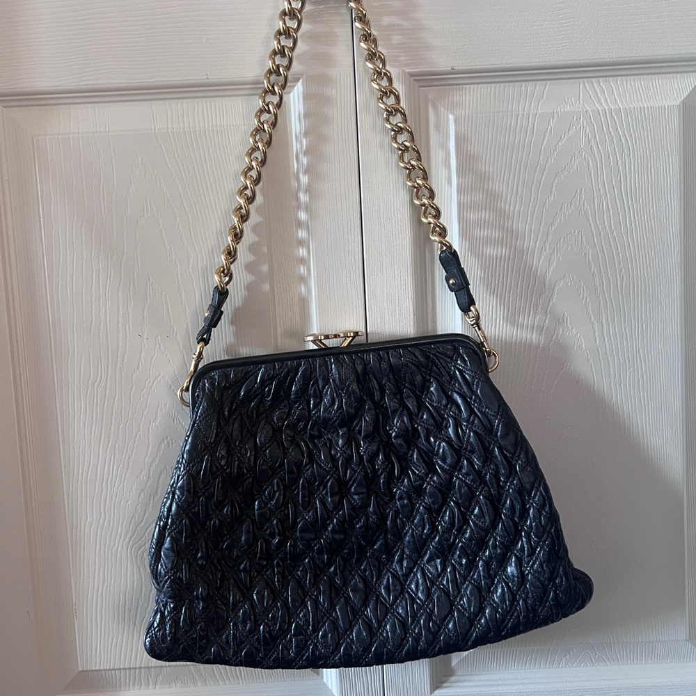 Marc Jacobs Black leather large clutch bag - Picture 2 of 8
